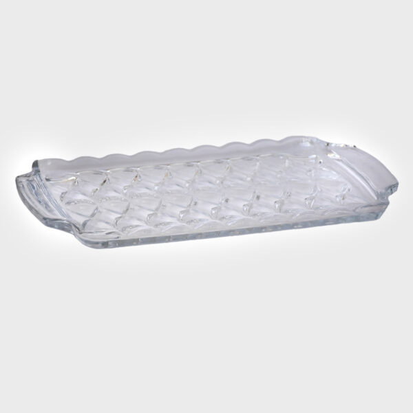 Bandeja de Cristal com Alça Angel